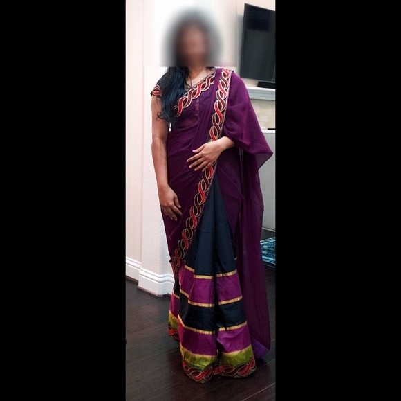 Designer sari / saree Indian Ethnic outfit - Picture 2 of 2